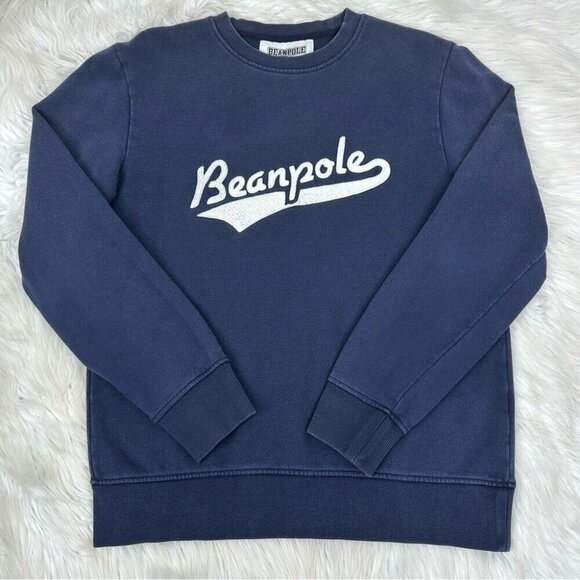 Beanpole Men's Navy Blue Crew Neck Designer Golf Long Sleeve Sweatshirt 100/C41 - Picture 3 of 10